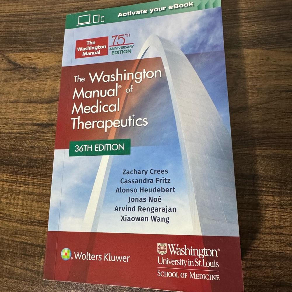 The Washington Manual of Medical Therapeutics - 36th Edition
